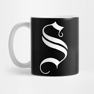 S typography logo Mug